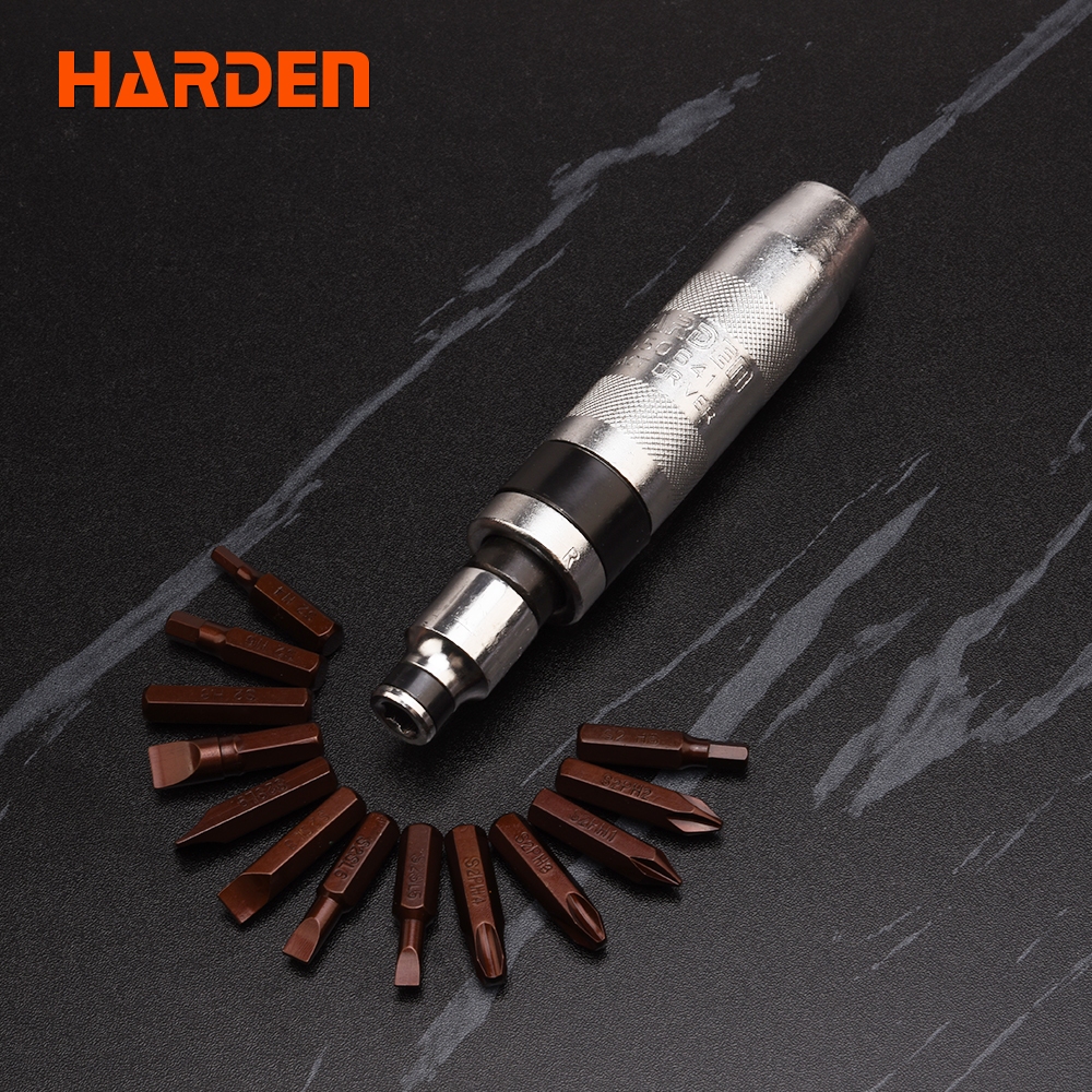 Bộ vít đóng chuyên nghiệp Harden 550641 – 14 chi tiết CR-V, tháo ốc rỉ siêu bền VAT +8%