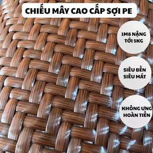 CHIẾU MÂY CAO CẤP PE 2025 - NẶNG 5KG - 5 KÍCH CỠ CHO CẢ GIƯỜNG SINH VIÊN - CÓ THỂ GIẶT MÁY