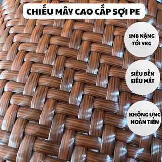 CHIẾU MÂY CAO CẤP PE 2025 - NẶNG 5KG - 5 KÍCH CỠ CHO CẢ GIƯỜNG SINH VIÊN - CÓ THỂ GIẶT MÁY