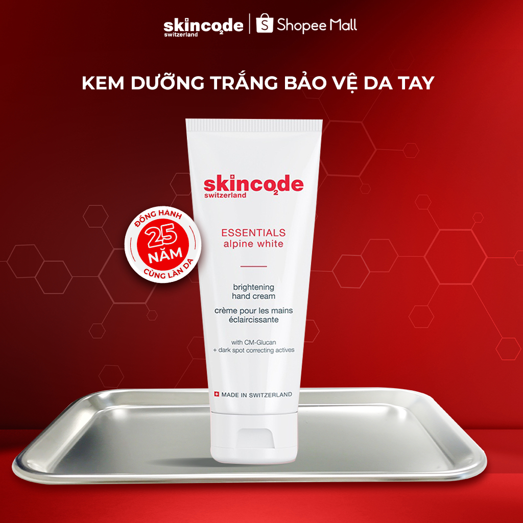 Kem dưỡng trắng bảo vệ da tay Skincode Essentials Alpine White ...