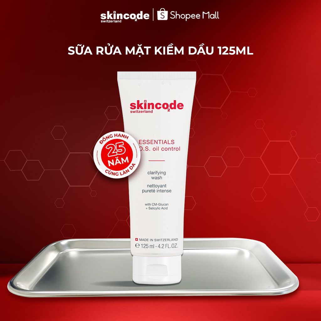 Sữa rửa mặt kiềm dầu Skincode Essentials S.O.S 125ml se khít lỗ chân ...
