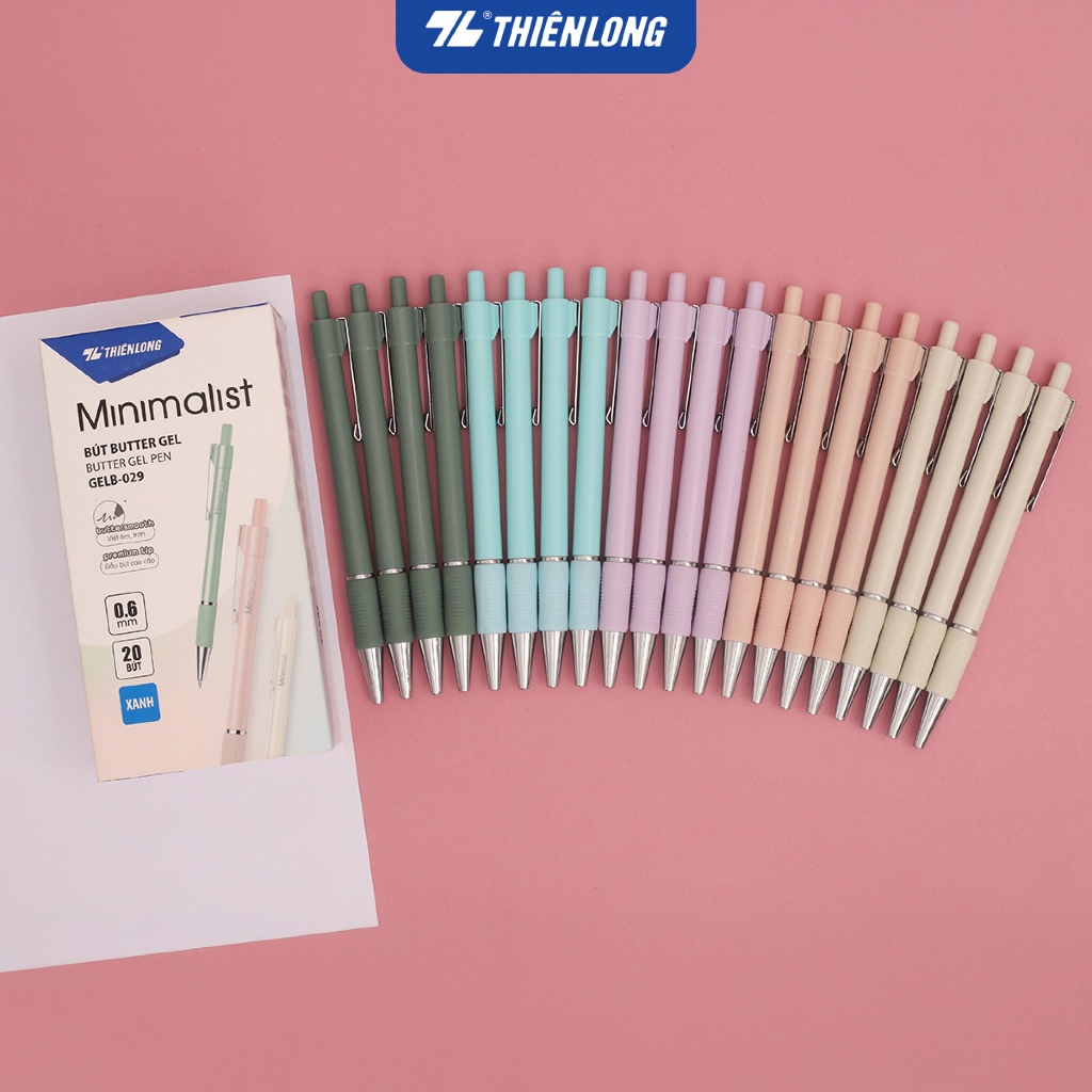 Product image [MẪU MỚI 2025] Bút Bi Butter Gel 0.6mm Thiên Long MINIMALIST GELB-029 (Mực Xanh) 2