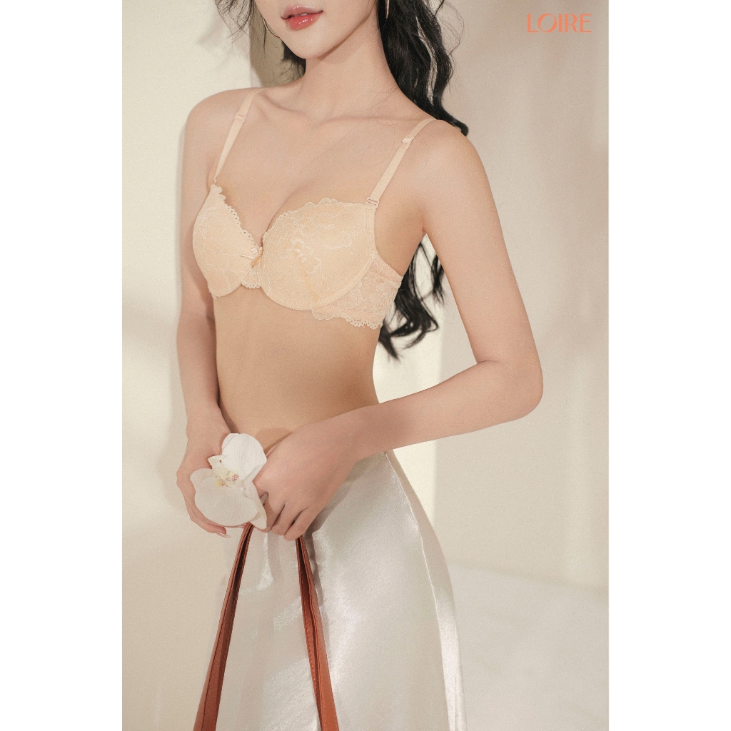 Áo Lót Ren Hoa Có Gọng Đệm 1cm Định Hình Ngực Loirechic BRTS196