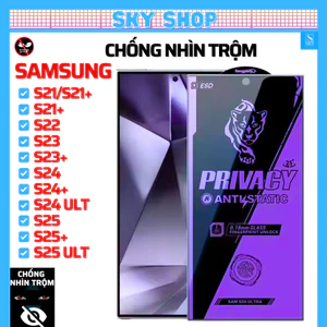 Cường lực chống nhìn trộm Samsung S25 Ultra S24 Ultra S23 S22 S21 S24Plus S23Plus S22Plus S21Plus S24+ S22+ S23+