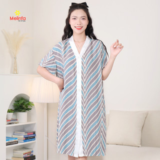 [XẢ KHO GIÁ SỐC] Váy ngủ nữ ngắn tay cài khuy dễ thương dáng suông bigsize mặc nhà mã MEV0566
