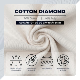 Áo polo nam cao cấp ALVIN, chất liệu mới cotton diamond USA thanh lịch sang trọng - POLOMANOR