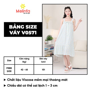 [XẢ KHO GIÁ SỐC] Váy đầm ngủ, hai dây mặc nhà chất vải Viscose tự nhiên mềm mại thoáng mát măc mùa hè mã MEV0571