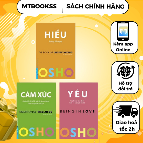 Sách - Combo OSHO Cảm Xúc + OSHO Yêu + OSHO Hiểu - First News