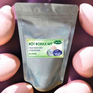Bột Borax/ Hàn the 100gr Mỹ, nguyên liệu làm slime