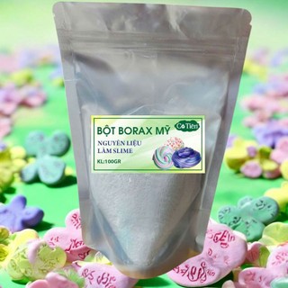 Bột Borax/ Hàn the 100gr Mỹ, nguyên liệu làm slime