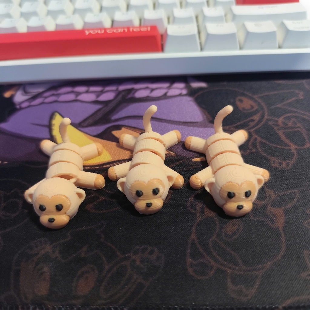 Đồ Chơi Móc Khoá in 3D - Khỉ Con Mini Siêu Cute