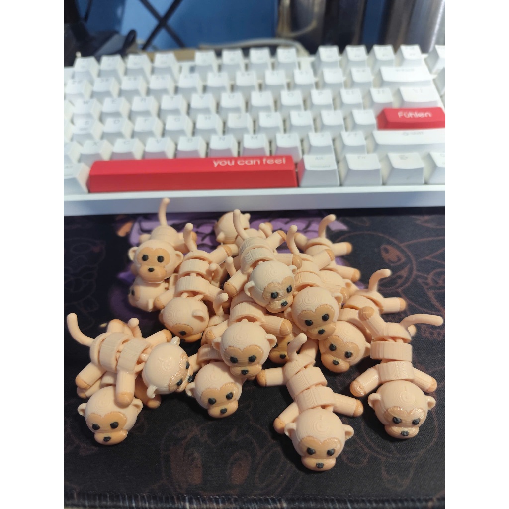 Đồ Chơi Móc Khoá in 3D - Khỉ Con Mini Siêu Cute