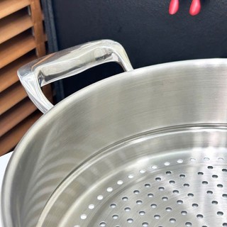 Nồi kèm xửng hấp Chockmen [150] mẫu 2025 – Inox dày, truyền nhiệt đều – 26cm  đa năng nấu hấp C150