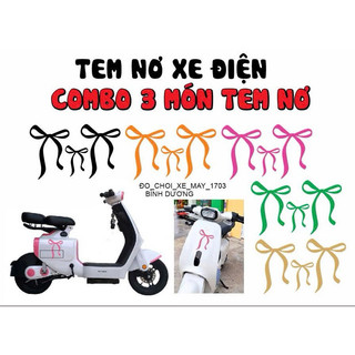 combo 3 món tem nơ xe điện k1 , vc trang trí điện