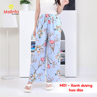 [XẢ KHO GIÁ SỐC] Quần dài suông ống rộng nữ thoáng mát vải Viscose  mềm mại mặc nhà mùa hè mã MEQ0580