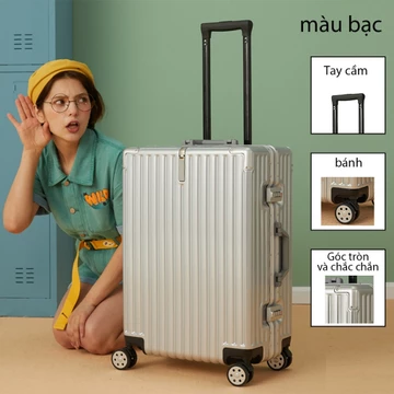 Vali du lịch.Vali khung nhôm，size20，Vali thời trang, vali giá ưu đãi, vali đi công tác, du lịch, vali công tác, vali chấ
