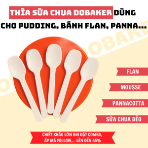 Muỗng Nhựa Ăn Sữa Chua, Thạch, Bánh Flan – Mini Size Tiện Lợi Dùng 1 Lần DoBaker