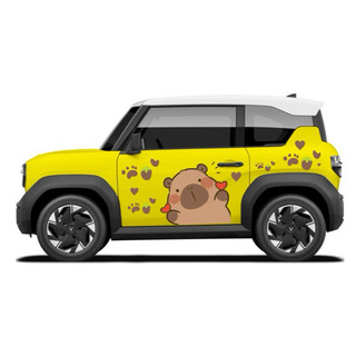 Tem 2 bên Sườn Xe Ô tô VF3, Team Decal Oto-Tem 2 bên sườn Cực Chất, Hàng 3 Lớp Chất Lượng Cao,mẫu Capybara…