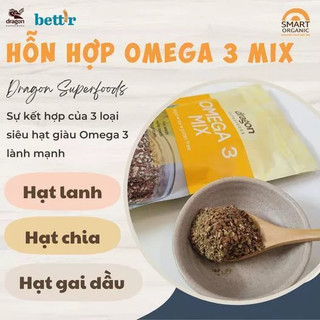 Hỗn hợp Omega 3 hữu cơ Dragon Superfoods Organic Omega 3 Mix 200g
