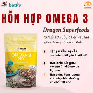 Hỗn hợp Omega 3 hữu cơ Dragon Superfoods Organic Omega 3 Mix 200g