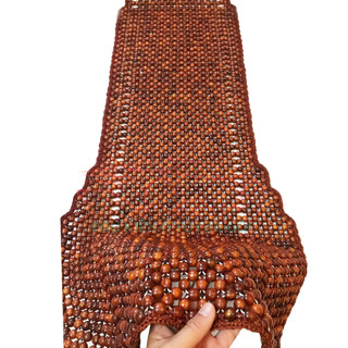 Lót ghế gỗ ô tô hạt gỗ Hương Nâu cao cấp có đan viền cao cấp nhất