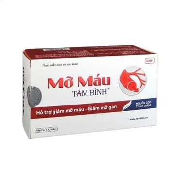 Mỡ Máu Tâm Bình - hộp 60 viên , hỗ trợ giảm mỡ máu , mỡ gan
