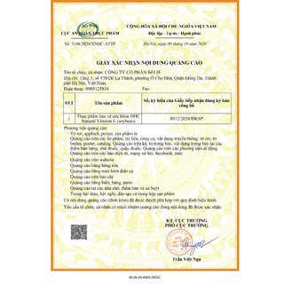 Viên uống bảo vệ sức khỏe DHC bổ sung Vitamin E tự nhiên ( 30 Ngày )
