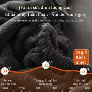 Ga trải giường nhung sữa dày Vỏ phủ giường nhung san hô Bộ 3 món vỏ bảo vệ nệm có lót lông