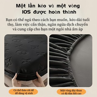 Đầu giường nhung sữa dày vỏ bọc giường nhung san hô một mảnh vỏ bảo vệ sang trọng tấm chống trượt