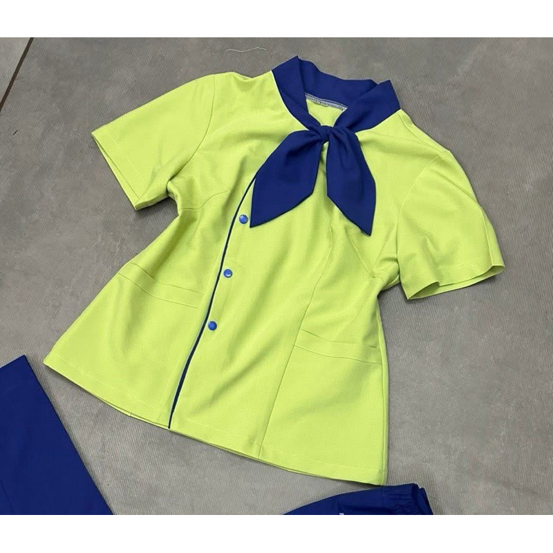 Đồng phục mầm non chất liệu cotton lạnh hàng thết kế cao cấp