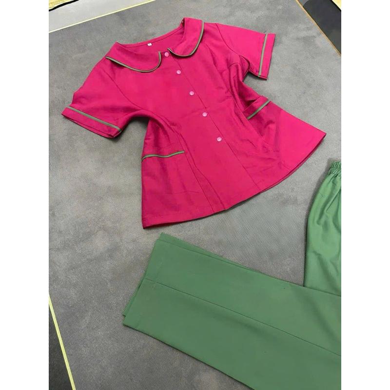 Đồng phục mầm non chất liệu cotton lạnh hàng thết kế cao cấp