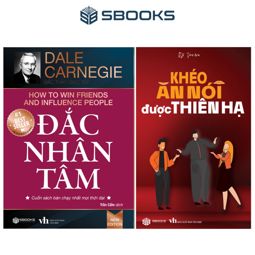 Sách Combo 2 Cuốn : Đắc Nhân Tâm + Khéo Ăn Nói Được Thiên Hạ - Sbooks Store
