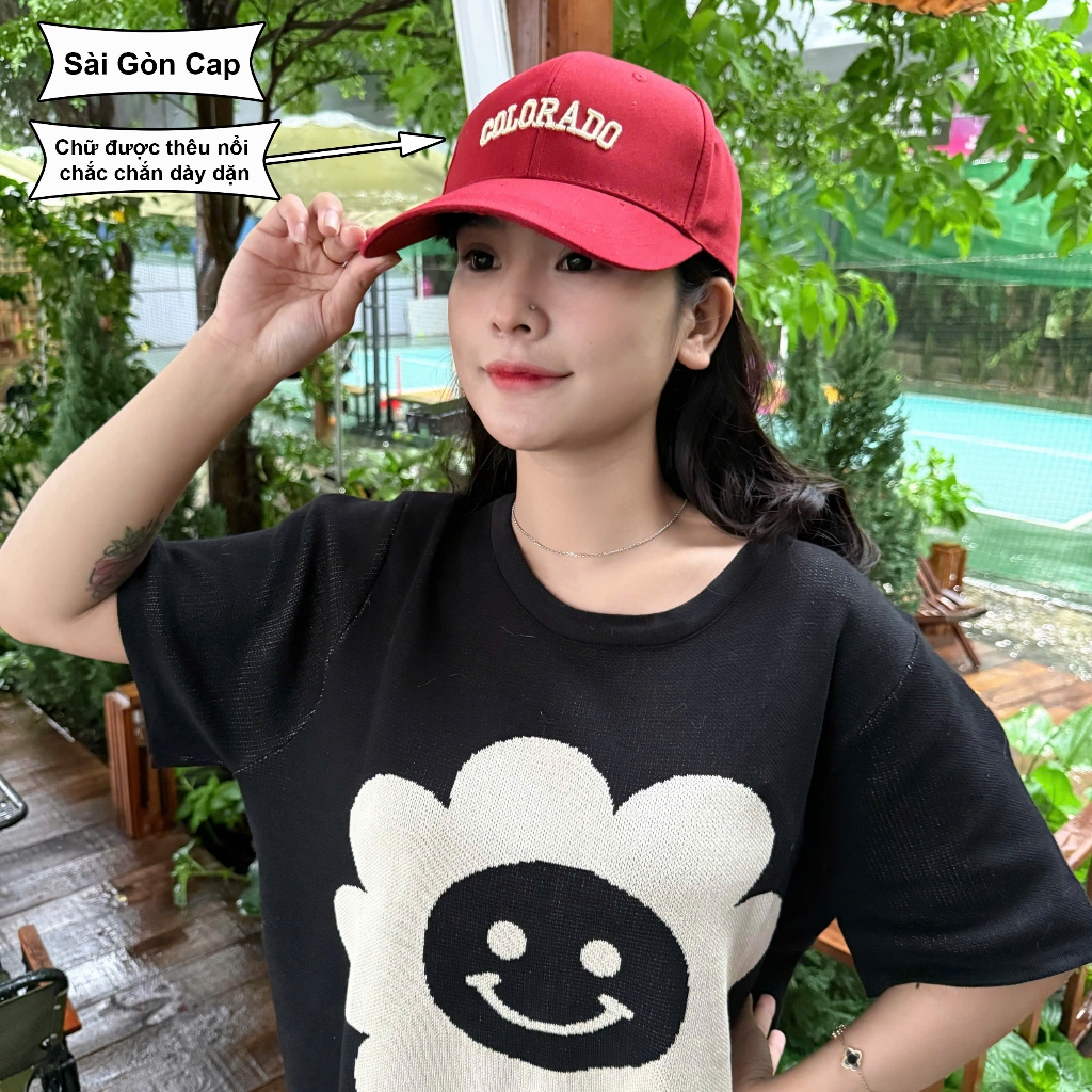 Mũ lưỡi trai cao cấp thêu chữ HEART