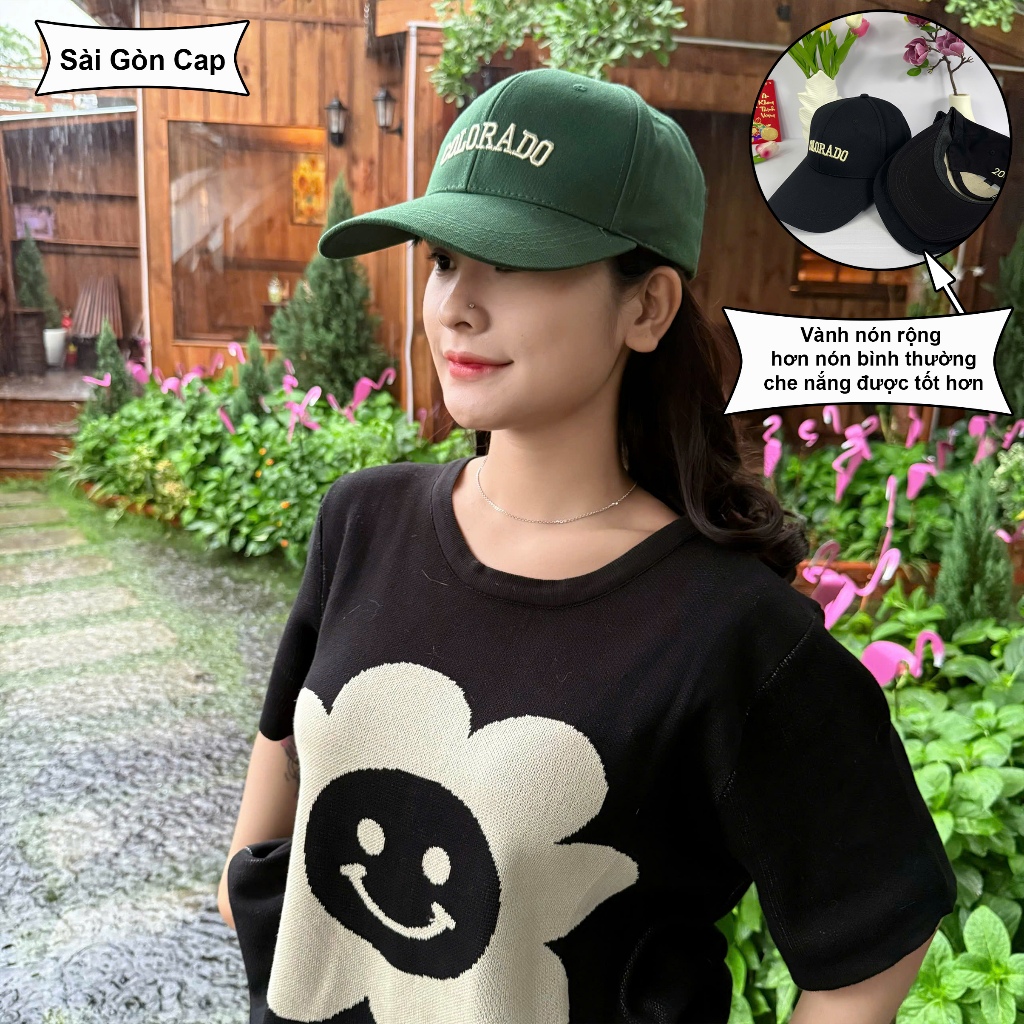 Mũ lưỡi trai COLORADO ❤️ Nón kết chất Kaki cao cấp form unisex nam nữ