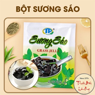 Bột thạch đen 50g, bột sương sáo, nguyên chất, dai giòn, không đắng, dùng nấu chè, pha trà