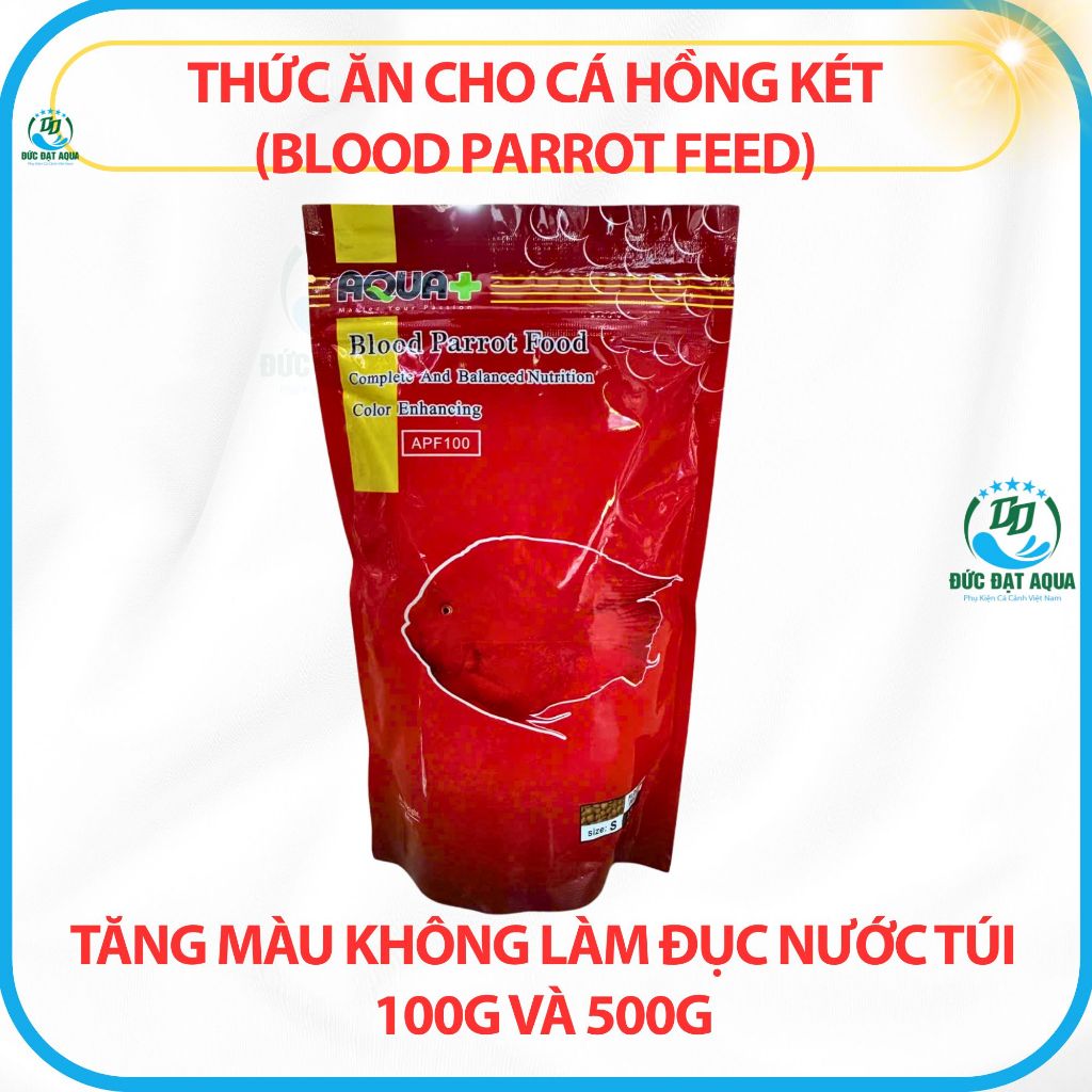 Thức ăn cho cá hồng két (Blood Parrot feed) tăng màu không đục nước túi 100g và 500g 4