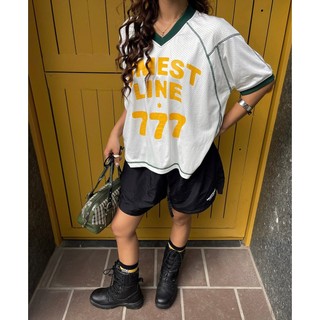 Áo thun lưới MMESTLINE "777" JERSEY form Boxy in lụa