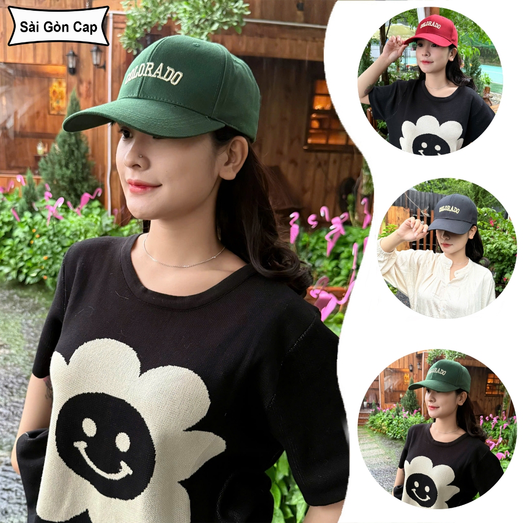 Mũ lưỡi trai COLORADO ❤️ Nón kết chất Kaki cao cấp form unisex nam nữ