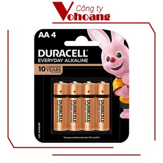 Thùng 48 Vỉ 4 pin tiểu AA Duracell Alkaline Everyday chính hãng
