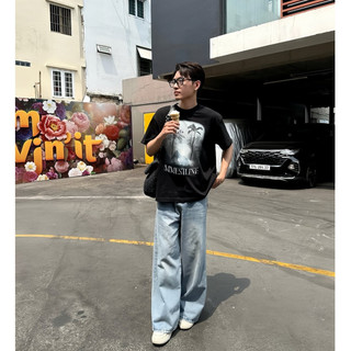 Áo thun MMESTLINE "Fire & Soul" form Boxy chất liệu Premium Cotton in lụa Trame