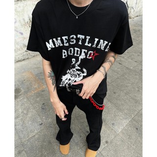 Áo thun MMESTLINE "RODEO" form Boxy in trame lụa vải Premium Cotton