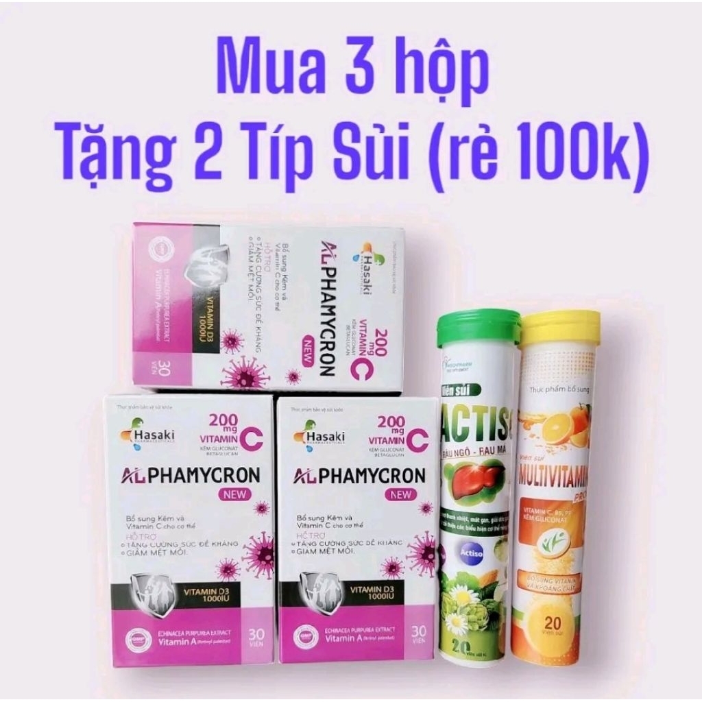[ ĐÀO THẢI H.P.V] Viên Uống ALPHAMYCRON LỌ 30 VIÊN Hỗ Trợ Tăng miễn dịch