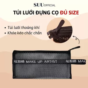 Túi Lưới Đựng Cọ Trang Điểm Nhiều Kích Thước Thoáng Khí OVW Khóa Kéo Chắc Chắn