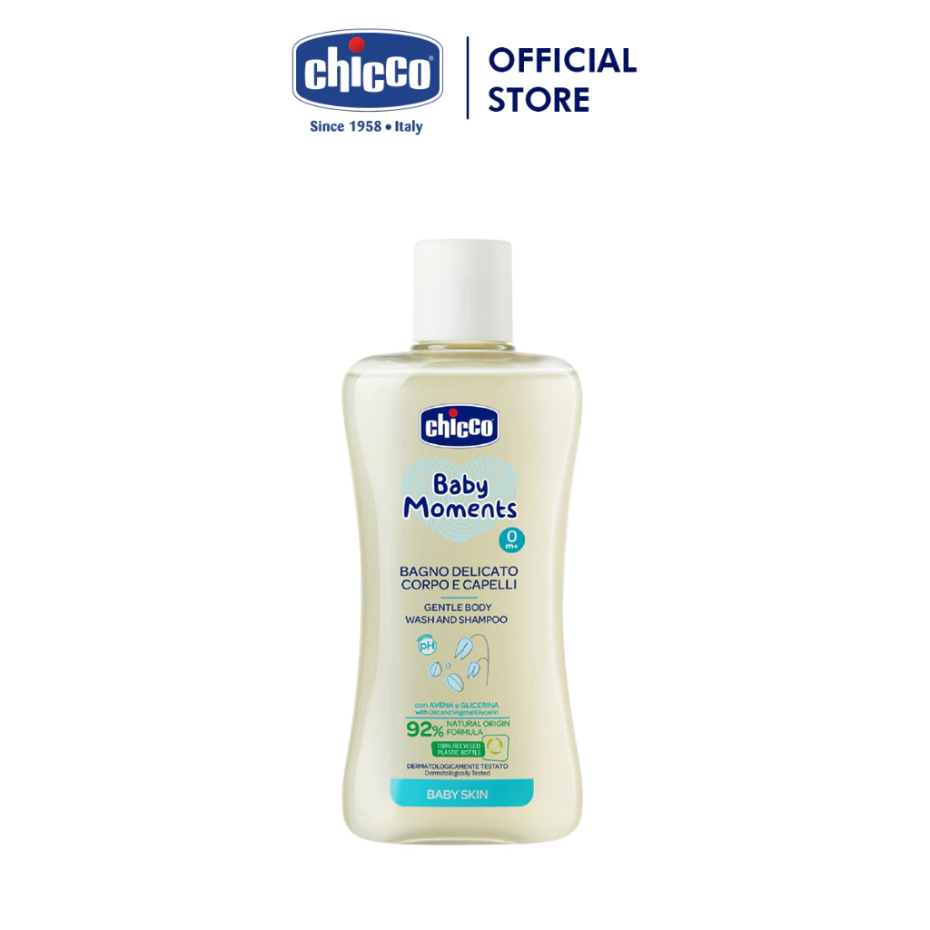 Sữa tắm gội chiết xuất Yến mạch Chicco 0M+ 200ml