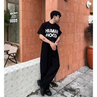 Áo thun MMESTLINE "HUMAN HOOD" form Boxy in trame lụa vải Premium Cotton