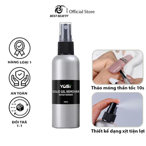 Nước tháo móng dạng xịt tiện lợi Yosi 100ml thiết kế nhỏ gọn, làm mềm thần tốc, không hại móng