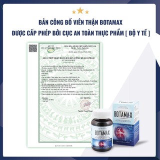 Viên Thận BOTAMAX - Hỗ trợ bổ thận, cải thiện chức năng thận, giảm đau lưng, mỏi gối, tiểu nhiều lần - Lọ 60/90 Viên