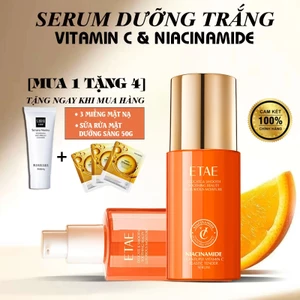 🔥【Mua 1 Tặng 4】Serum Dưỡng Trắng Da Vitamin C, 40ml Cấp Ẩm Sâu - Niacinamide 10%, Mờ Vết Thâm Nám, Phù Hợp Mọi Loại Da