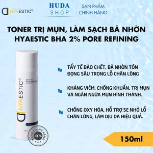 Toner hỗ trợ tɾị mụn làm sạch bã nhờn Hyaestic BHA 2% Pore Refining 150ml