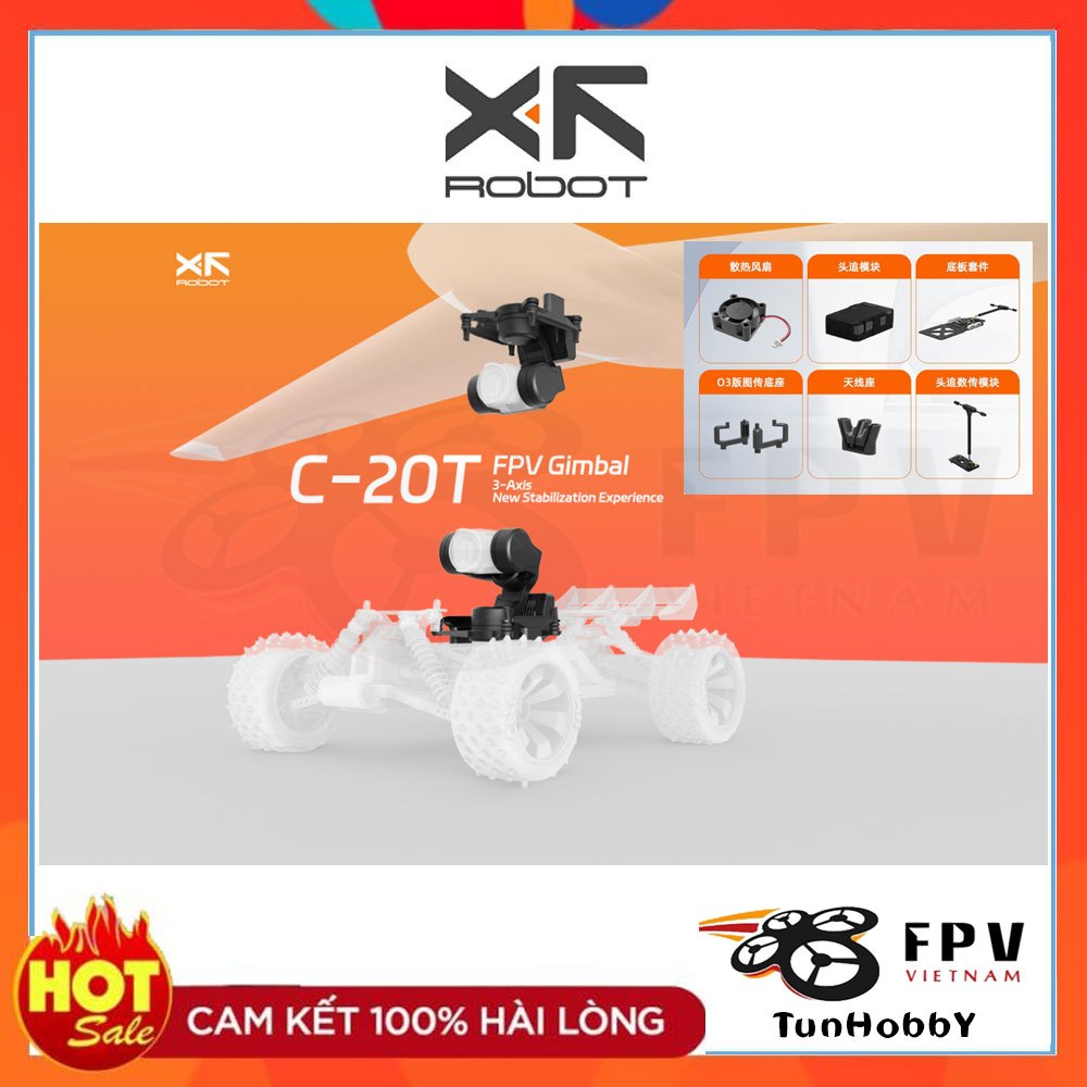 Combo Gimbal FPV XF Robot C-20T Kèm Headtracker | Shopee Việt Nam